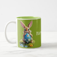 Sweet Easter Bunny with Easter Egg -