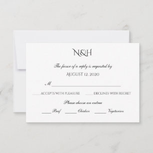 Sweet Elegance RSVP Choice Card