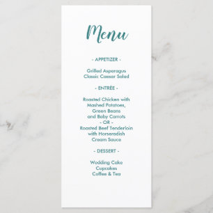 Sweet Elegant Meant To Bee Cute Wedding Dinner Menu