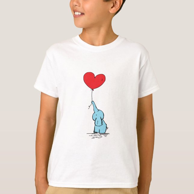 Sweet Elephant Love Kids Tee (Front)