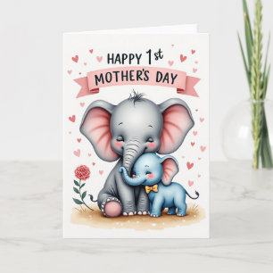 Sweet Elephant Mothers Day Card