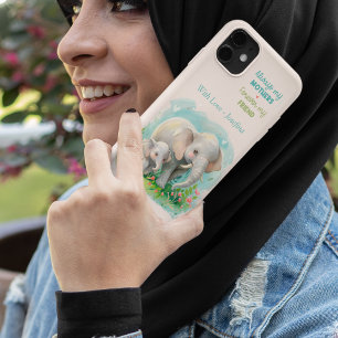 Sweet Elephant Mum & Baby Personalized Gift  iPhone 11 Case