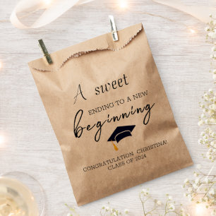 Sweet Ending New Beginning Graduation Favour Bag