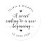 Sweet Ending New Beginning Wedding Simple Black