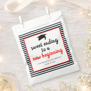 Sweet Ending to a New Beginning Graduation Favour  Favour Bag