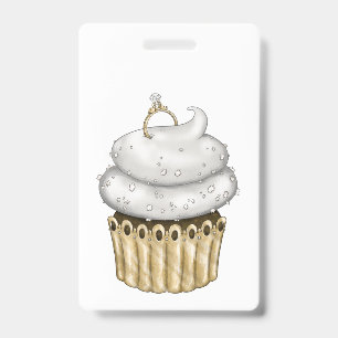 Sweet Engagement Cupcake Badge