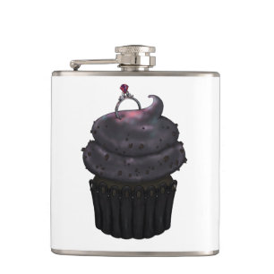 Sweet Engagement Cupcake Hip Flask