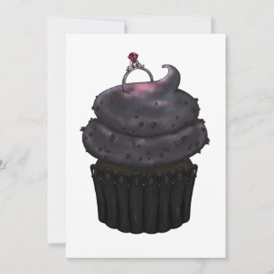 Sweet Engagement Cupcake Invitation
