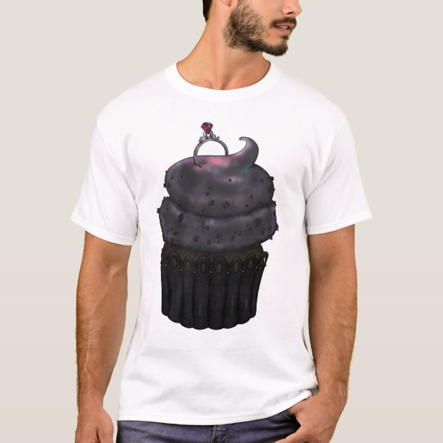 Sweet Engagement Cupcake T-Shirt (Front)