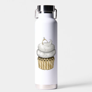 Sweet Engagement Cupcake Water Bottle
