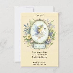 Sweet Fairy Baby Shower Invitation
