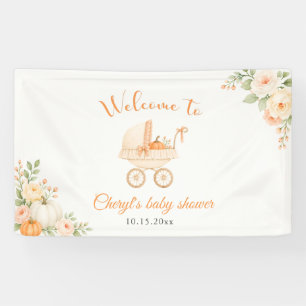 Sweet Fall Pumpkin Baby Shower Banner