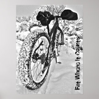 Sweet Fat Bike Poster