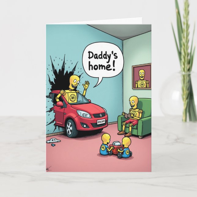 Sweet Fathers Day Arrival Card (Front)