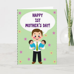Sweet Fathers Day Babies Card