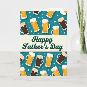Sweet Fathers Day Beer Mugs Card