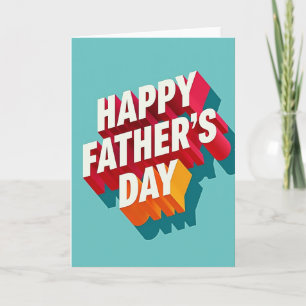 Sweet Fathers Day Block Text Card