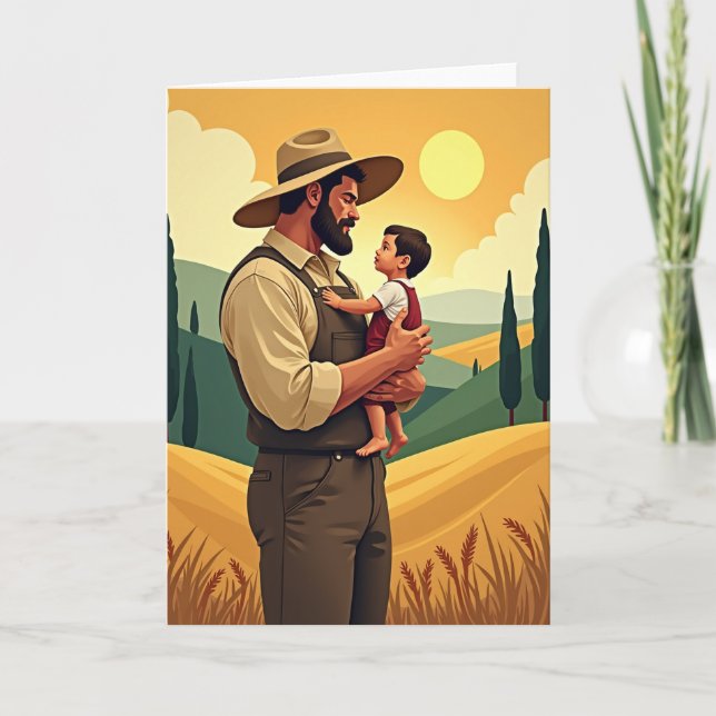 Sweet Fathers Day Fields Card (Front)