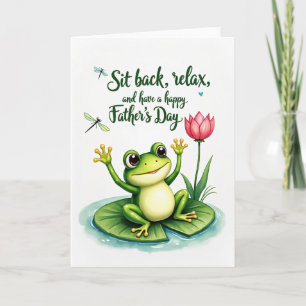 Sweet Fathers Day Frog Card
