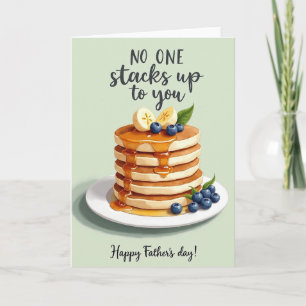 Sweet Fathers Day Griddle Cakes Card