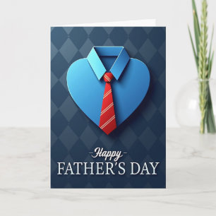 Sweet Fathers Day Heart Shirt Card