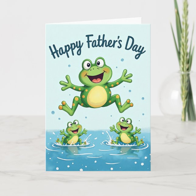 Sweet Fathers Day Leap Card (Front)