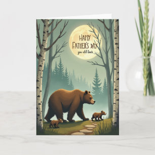 Sweet Fathers Day Moonlight Bears Card