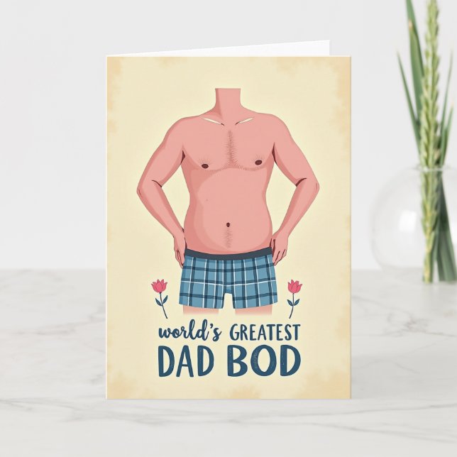 Sweet Fathers Day Physique Card (Front)