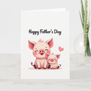 Sweet Fathers Day Pigs Card