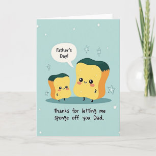 Sweet Fathers Day Sponges Card
