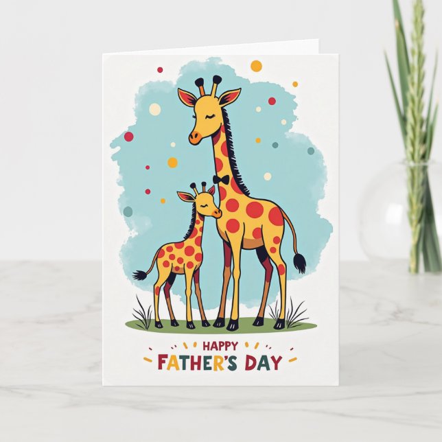 Sweet Fathers Day Spotty Card (Front)