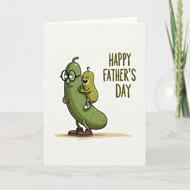 Sweet Fathers Day Veggie Card (Front)
