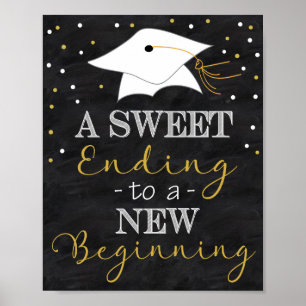 Sweet Finding To a new Begin Graduation Poster