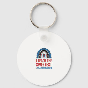 Sweet Firecracker Teacher Vintage Vector Shirt_1 Keychain