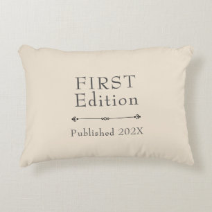Sweet First Edition Customizable  Accent Pillow