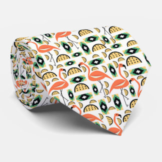 Sweet flamingos tie