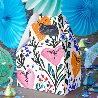 Sweet Floral Hearts Gift Box