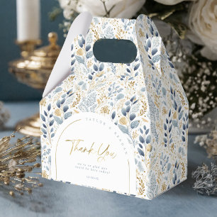 Sweet Floral Wedding Pattern Thank You ID1045 Favor Box