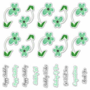 Sweet Flower Bloom Vinyl Decals