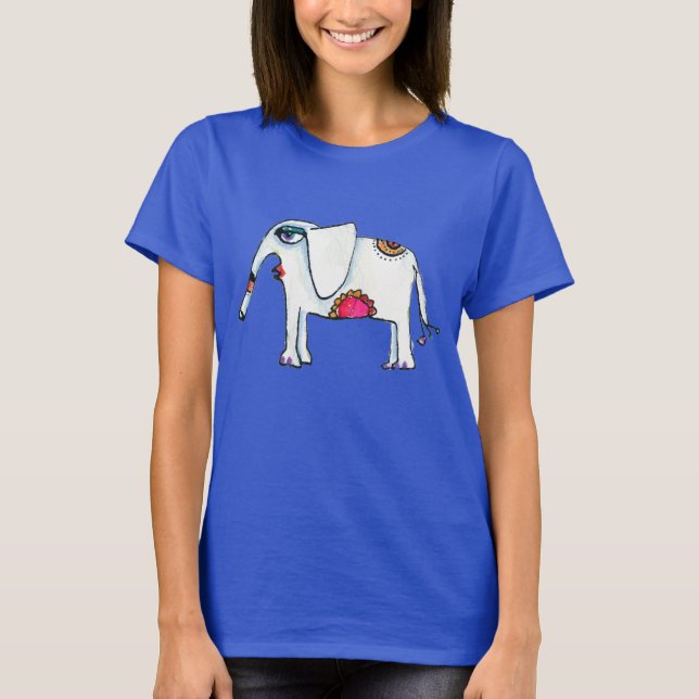 Sweet Flower Elephant T-Shirt (Front)