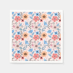 Sweet Flowers & Little Hearts Napkins