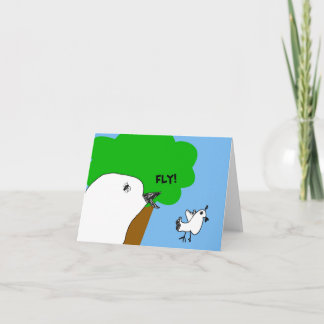 Sweet Fly Birdie! Note card