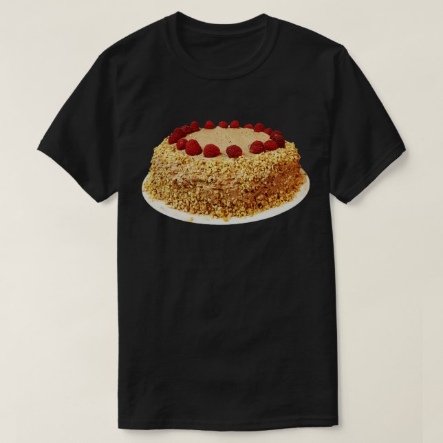 Sweet Food Frosted Cake with Chopped Nuts and Rasp T-Shirt (Design Front)