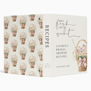 Sweet Fresh Off the Market Floral Bridal Shower Binder