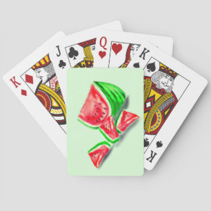 Sweet Fresh Watermelon - Choose / Add Colour Playing Cards