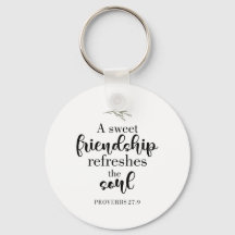 Sweet Friendship Bible Verse Hand Lettering Quote