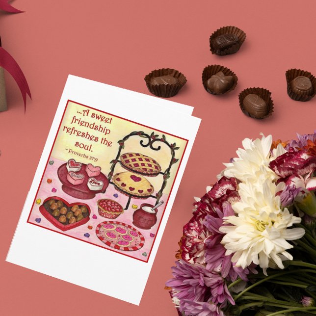 Sweet Friendship Valentine Card (customizable) (Creator Uploaded)