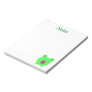 Sweet Frog with Heart Notepad