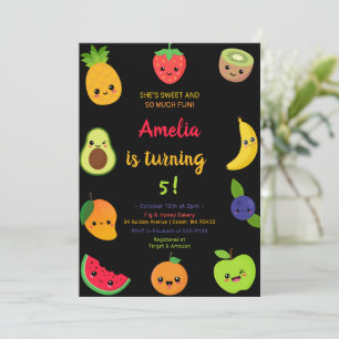 Sweet Fruit Birthday Invitation