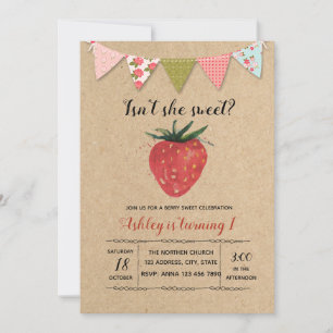 Sweet Fruit Theme invitation